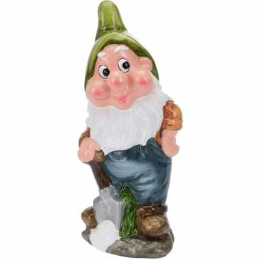 Tuinkabouter groene muts 30 cm