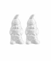 2x hobby diy piepschuim tuinkabouters 28 cm