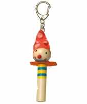 Houten kinder fluitje kabouter 7 cm