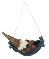 Tuinkabouter in hangmat 22 x 13